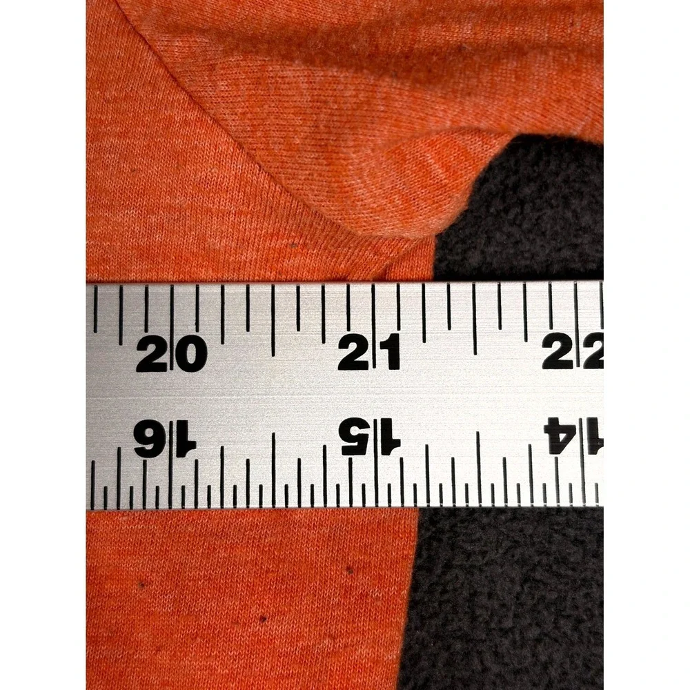 The North Face T Shirt Mens Large Orange Half Dome Logo Print Cotton Crew Neck